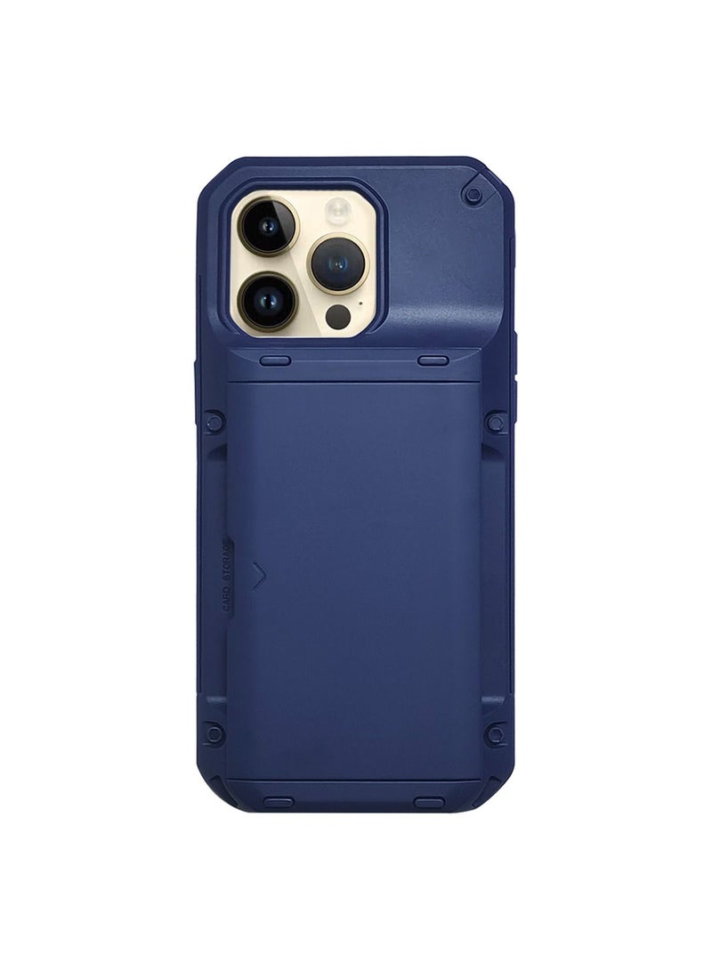 iPhone 14 Pro Case Cover with wallet Slider Credit Card Holder Slot [3-4 cards] Kickstand and Cmaera Len Protector Anti-scratch Anti-fingerprint Full Body Back Cover Phone Accessories  - Image 1