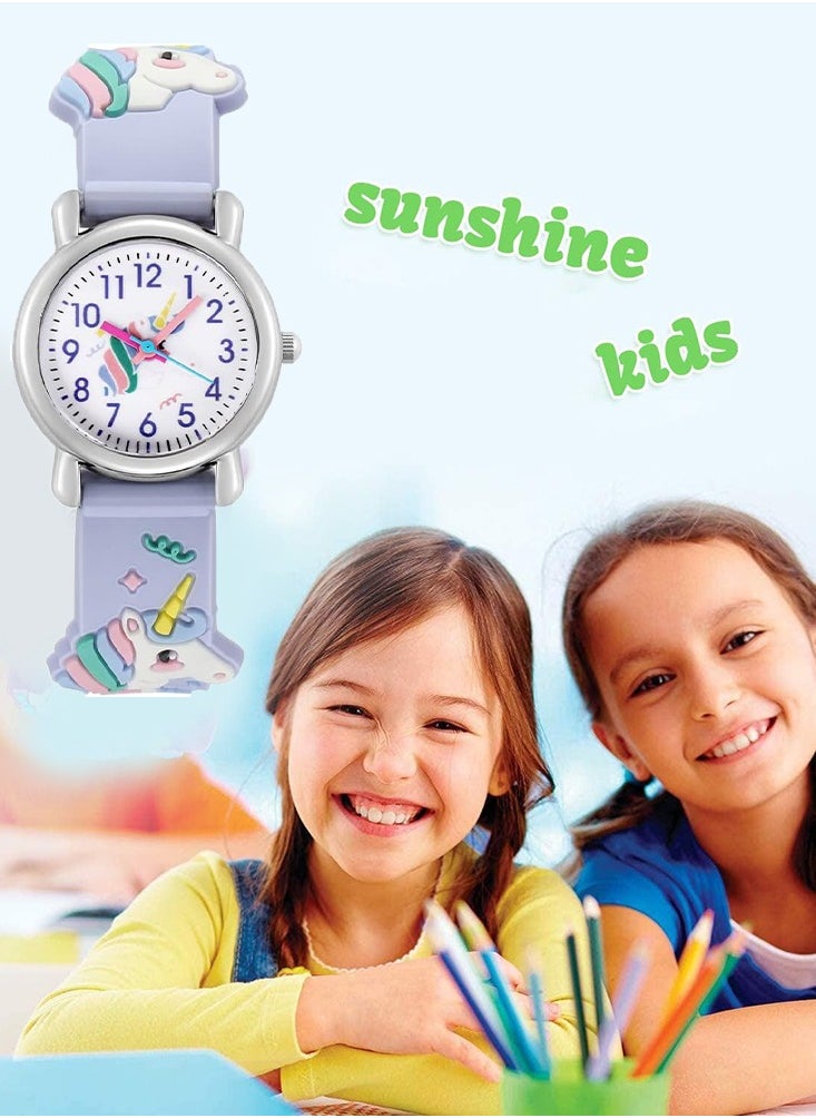 Girl Watches Waterproof Durable, Fashionable Cute Cartoon Toddler