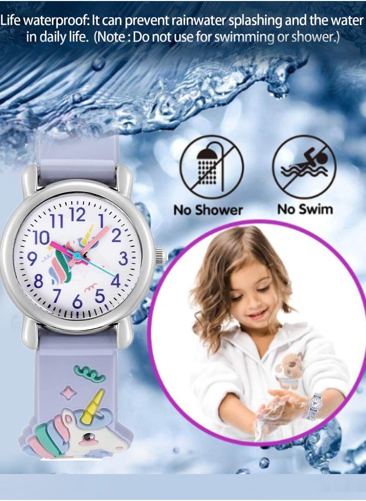 Girl Watches Waterproof Durable, Fashionable Cute Cartoon Toddler