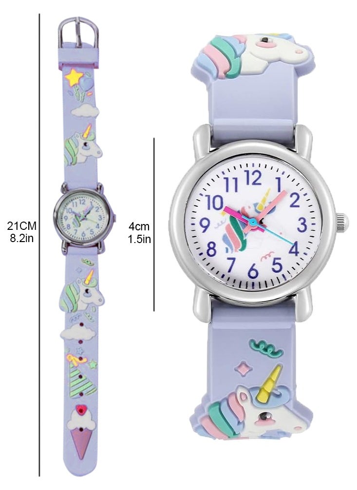 Girl Watches Waterproof Durable, Fashionable Cute Cartoon Toddler