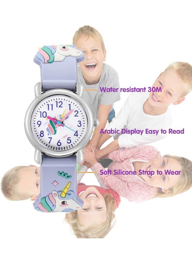 Girl Watches Waterproof Durable, Fashionable Cute Cartoon Toddler