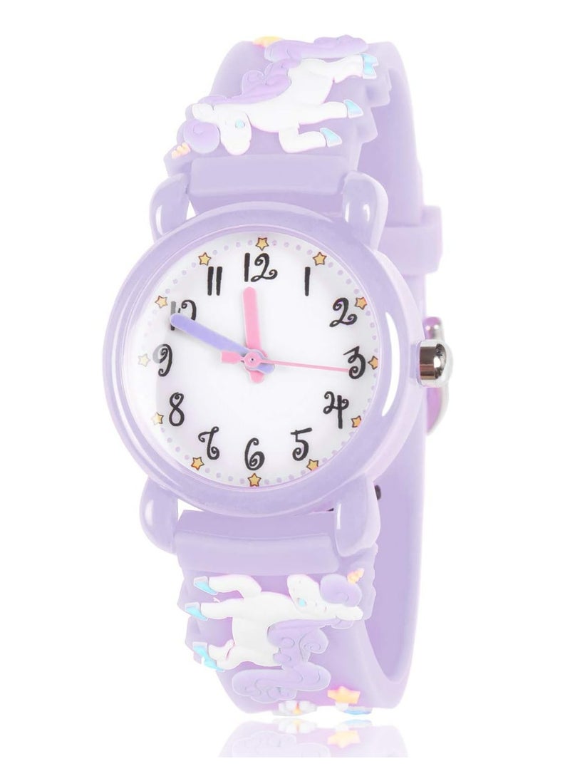 Girl Watches Waterproof Durable, Fashionable Cute Cartoon Toddler