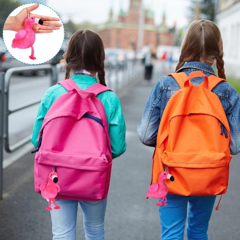 Luckam 6 Pcs Mini Flamingo Plush Toys - 5.5 Inch Keychain Stuffed Dolls & Hanging Ornaments for DIY, Birthday & Party Favors (Rose Red) - Image 4