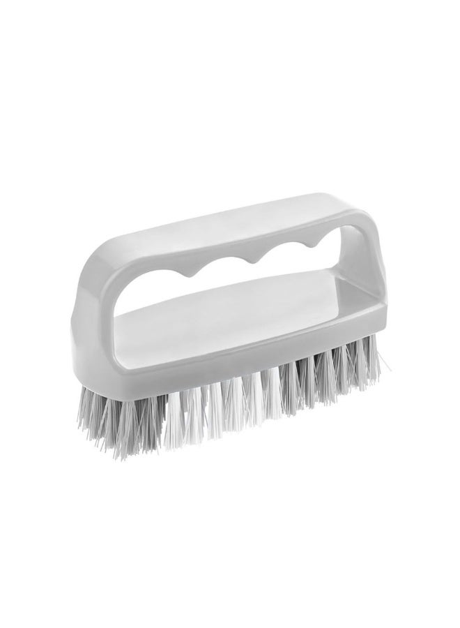 Titiz Plastik فرشاة تنظيف اليدين والياقات بمقبض مريح وشعيرات متينة للعناية بالملابس والأقمشة، فرشاة نظافة متعددة الاستخدامات، 9.7 × 4 × 5.5 سم، رمادية اللون - Image 1