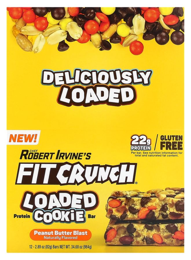 Protein Loaded Cookie Bar Peanut Butter Blast 12 Bars 2.89 (82 g) Each