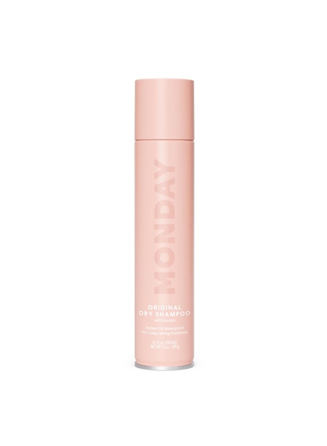 MONDAY HAIRCARE Dry Shampoo Original 6.7oz, Freshens Hair, Absorbs Oil, Nourishes with Keratin, Protects Hair
