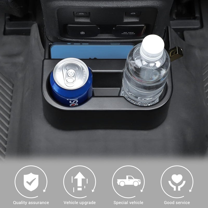 Jimen Rear Dual Cup Holder Organizer for Ford Bronco 4 Door (2021-2023) - Image 4