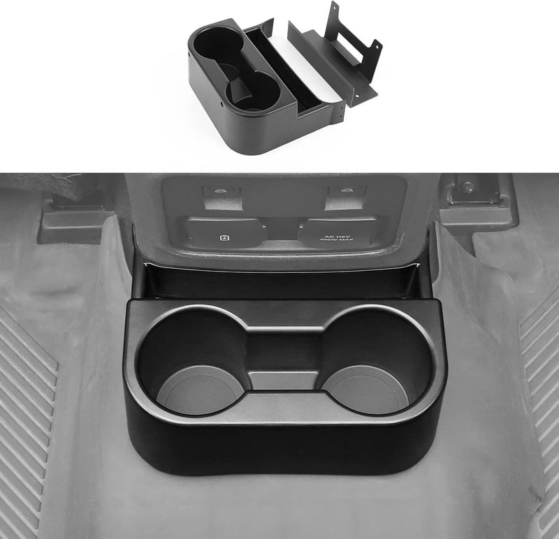Jimen Rear Dual Cup Holder Organizer for Ford Bronco 4 Door (2021-2023) - Image 1