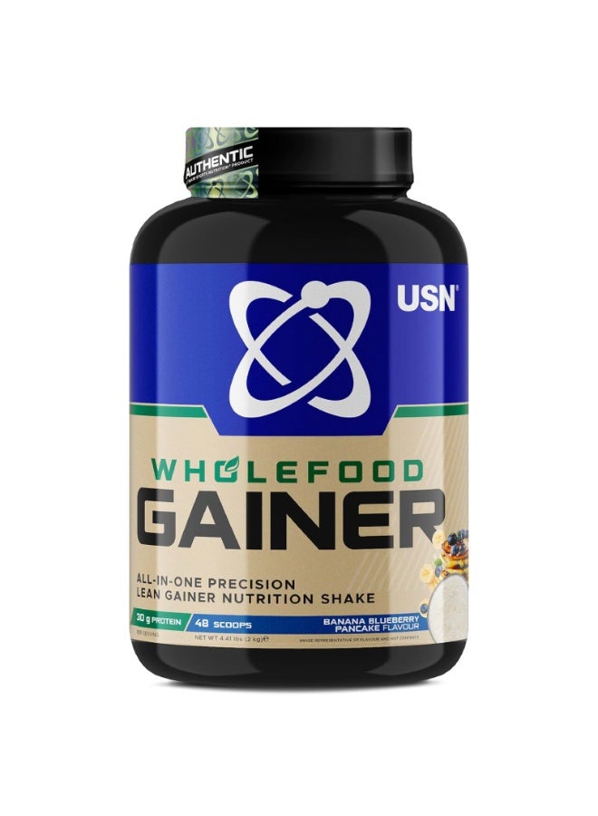 USN Wholefood Gainer Banana Blueberry Pancake 2kg - Image 1
