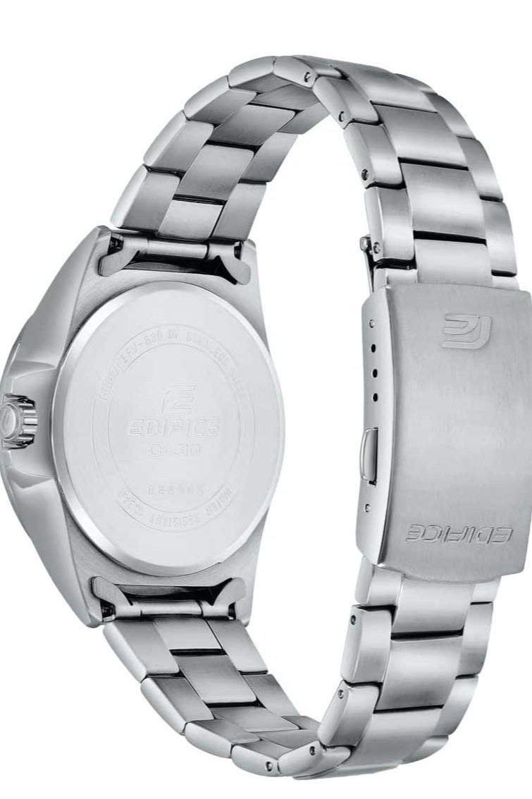 CASIO EFV-140D-1AV – ساعة رياضية بكرونوغراف أنالوجي من الفولاذ المقاوم للصدأ مع مقاومة للماء حتى 100 م للرجال - Image 3