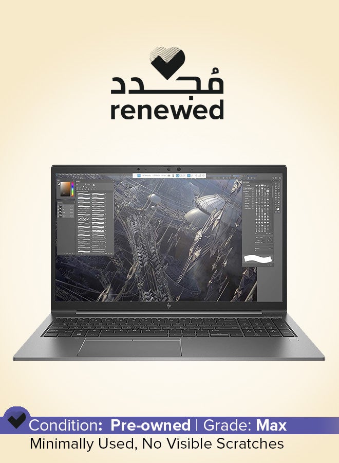 HP مجدد - محطة عمل متنقلة Zbook Firefly 15 G7 مع شاشة 15.6 بوصة، معالج كور i7 الجيل العاشر / 16 جيجابايت رام / 512 SSD / 4 جيجابايت Nvidia Quadro P520 فضي - Image 1