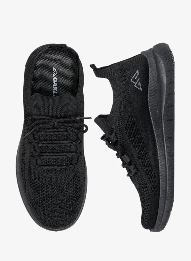 Oaklan by Shoexpress Logo Print Sports Shoes with Lace-Up Closure