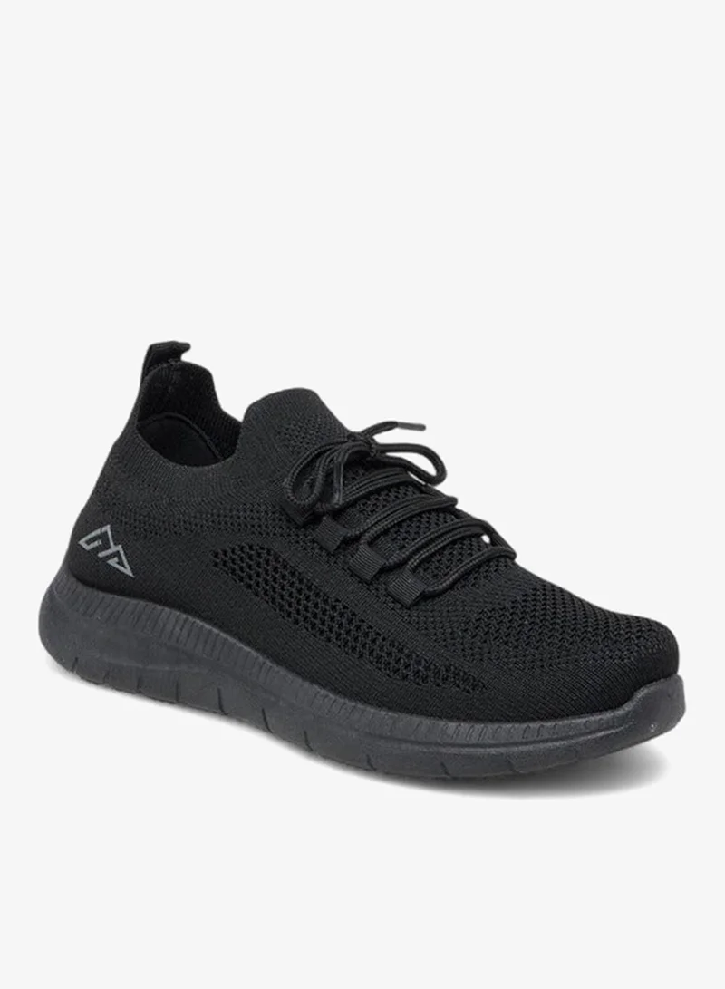 Oaklan by Shoexpress Logo Print Sports Shoes with Lace-Up Closure