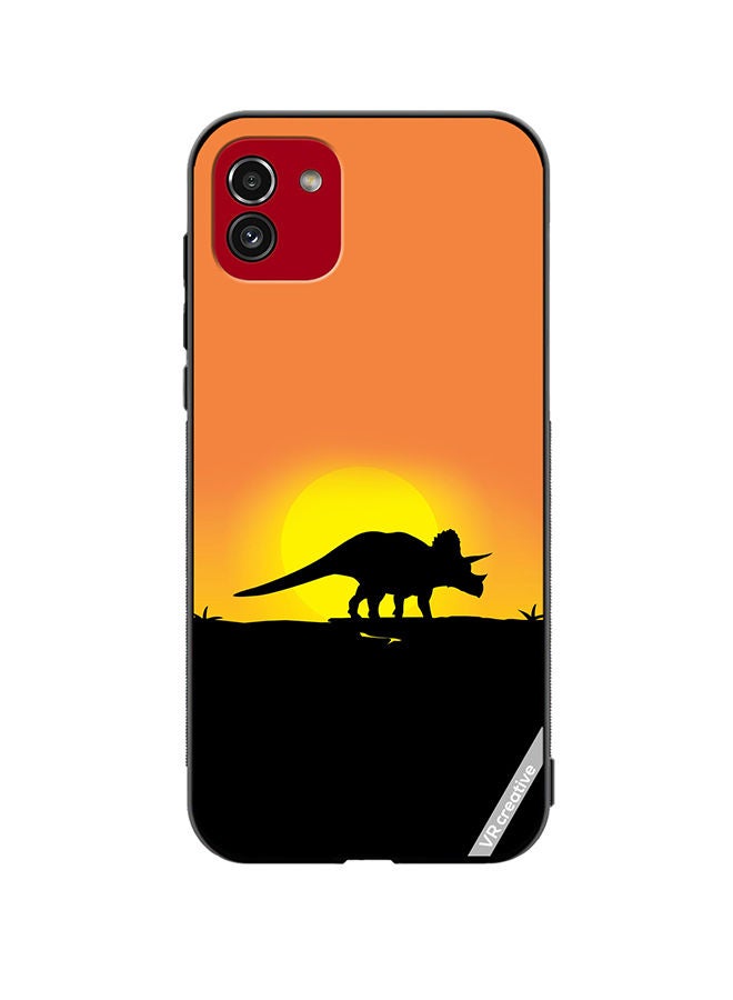 VR CREATIVE Protective Case Cover For Samsung Galaxy A03 Dinosaur Design Multicolour - Image 1