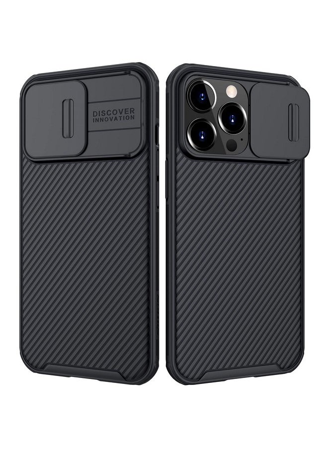 Nillkin Nillkin CamShield Pro TPU Frame & PC Back Cover with Camera Lens Protection, Slide Camera Cover Compatible for iPhone 13 Pro Case - Black  - Image 1