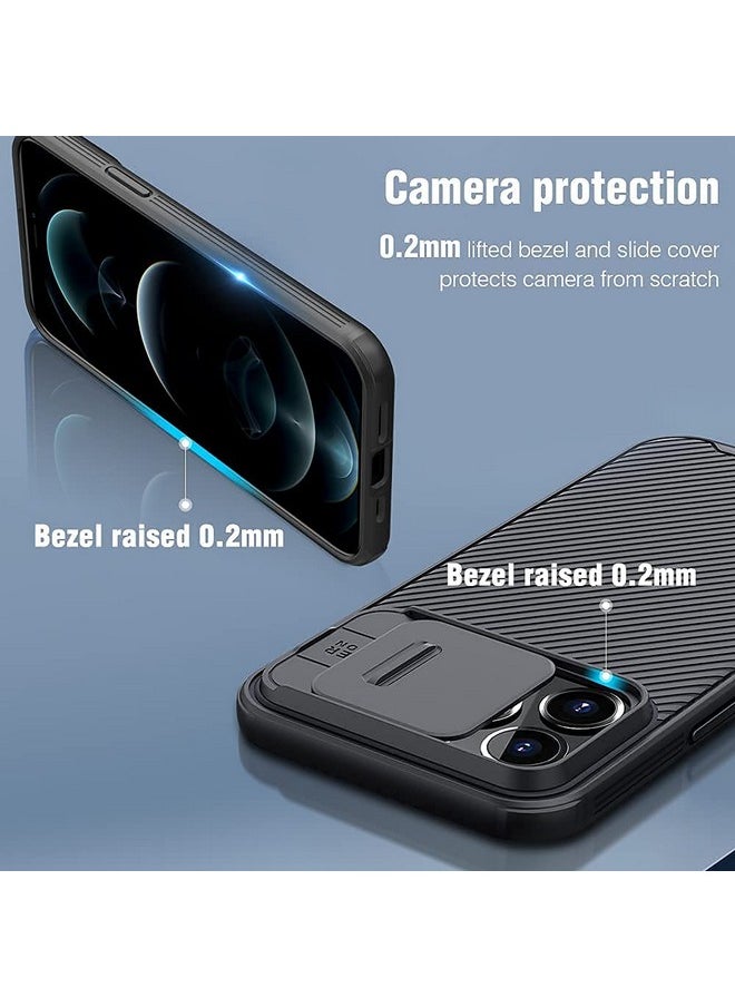 Nillkin Nillkin CamShield Pro TPU Frame & PC Back Cover with Camera Lens Protection, Slide Camera Cover Compatible for iPhone 13 Pro Case - Black  - Image 3