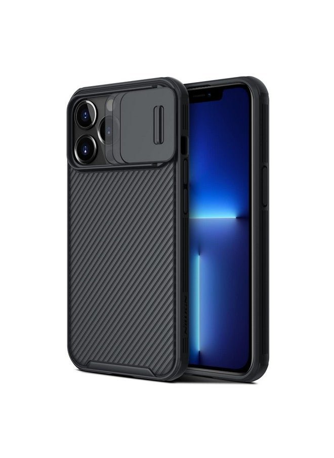 Nillkin Nillkin CamShield Pro TPU Frame & PC Back Cover with Camera Lens Protection, Slide Camera Cover Compatible for iPhone 13 Pro Case - Black  - Image 4