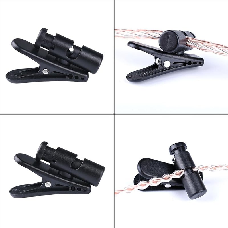 Rotatable 360 Degree Headphone Wire Clip 2.9x0.3cm Cable Organizer - Image 3