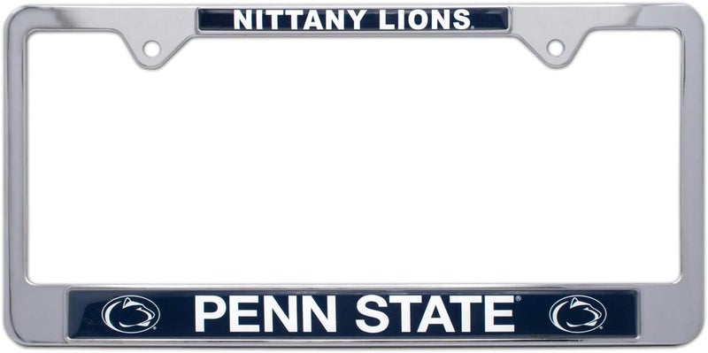 AMG Auto Emblems Premium Chrome License Plate Frame - Penn State Nittany Lions