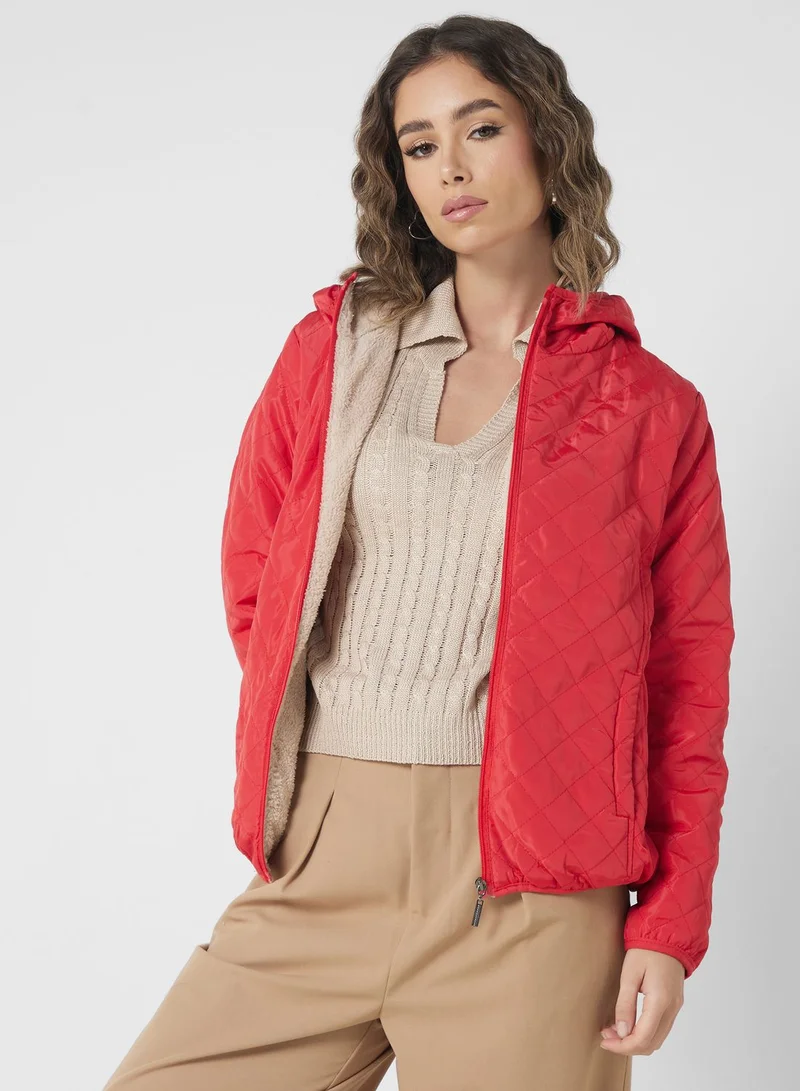 Ginger Quilted Jacket With Zipper