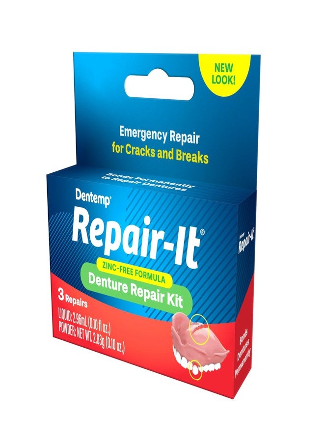 Dentemp Repair Kit - Repair-It Advanced Formula Denture Repair Kit (Pack of 2) - Repairs Broken Dentures, Mends Cracks and Replace Loose Teeth - Image 2