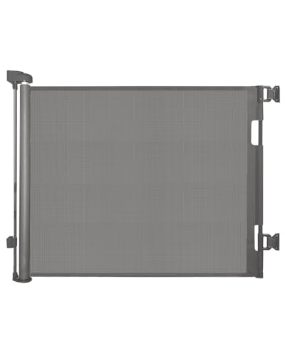 DEAR LOV Retractable Mesh Baby Gate 33 Tall Extends up to 55 Wide Child Safety Gate for Doorways Stairs Hallways IndoorOutdoor 33x55 Gray