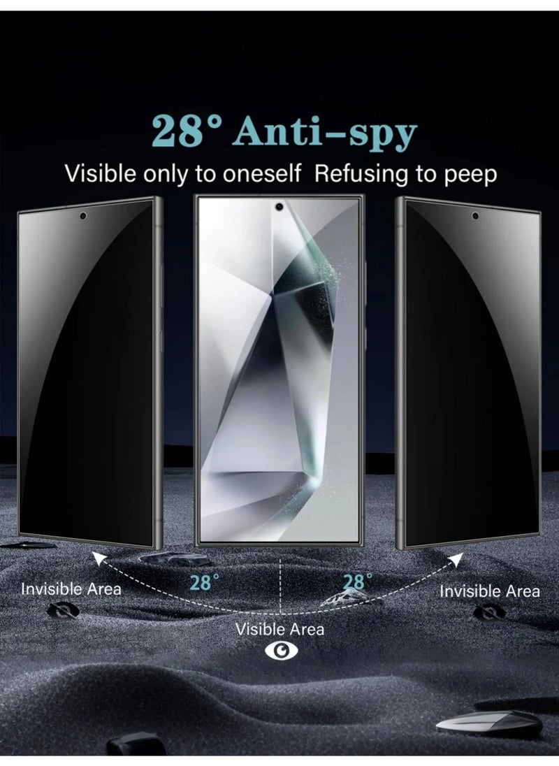 2 Pack Samsung Galaxy A56 Privacy Screen Protector, [28° Anti-Spy][9H Hardness][Anti Scratch][Bubble Free] Tempered Screen Protector for Samsung Galaxy A56 (Boxed, 2PCS)