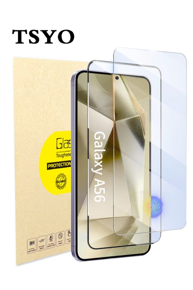 TSYO 2 Pack Samsung Galaxy A56 Privacy Screen Protector, [28° Anti-Spy][9H Hardness][Anti Scratch][Bubble Free] Tempered Screen Protector for Samsung Galaxy A56 (Boxed, 2PCS) - Image 1