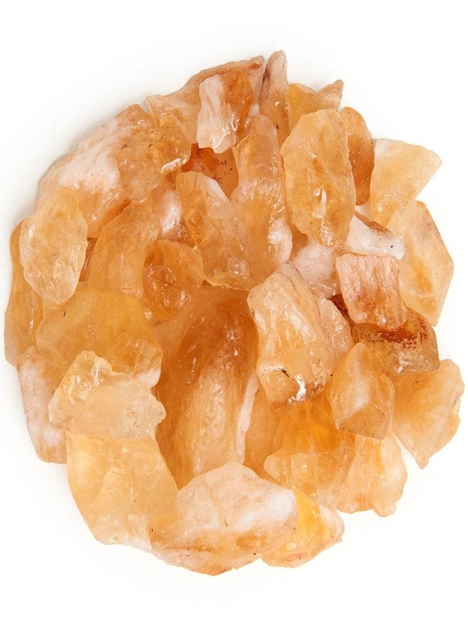 Digging Dolls: 1 lb Citrine Rough Rocks from Brazil - Assorted Sizes Range from 0.5" to 1.5" Each Piece - Raw Crystal Stones for Arts, Crafts, Tumbling, Wire Wrapping, Wicca and Reiki Crystal Healing - Image 1