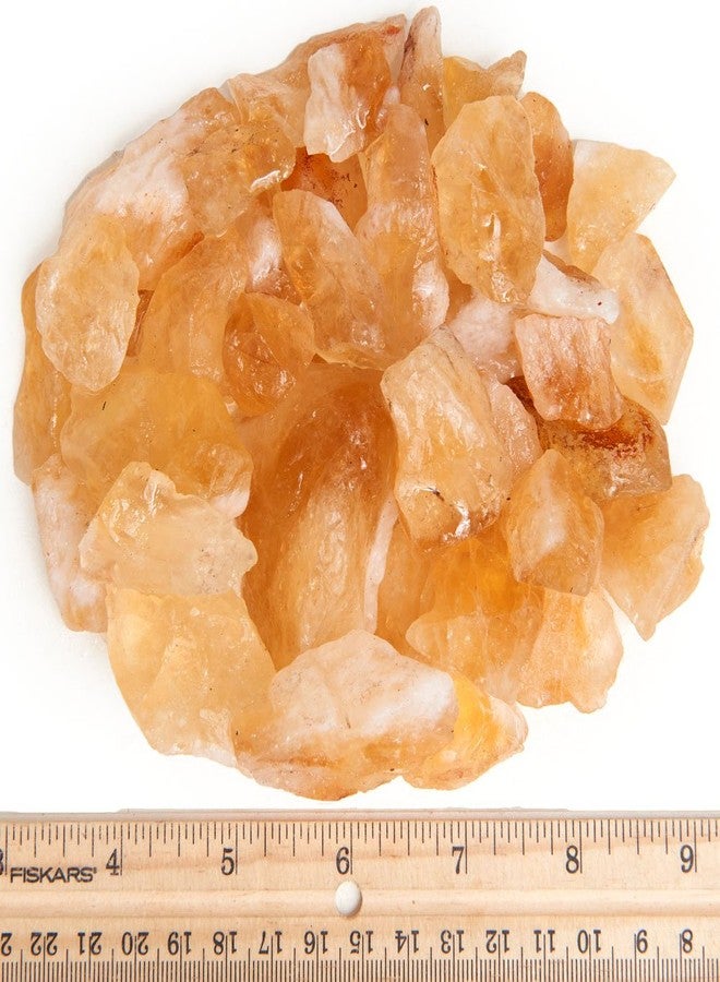 Digging Dolls: 1 lb Citrine Rough Rocks from Brazil - Assorted Sizes Range from 0.5" to 1.5" Each Piece - Raw Crystal Stones for Arts, Crafts, Tumbling, Wire Wrapping, Wicca and Reiki Crystal Healing - Image 2