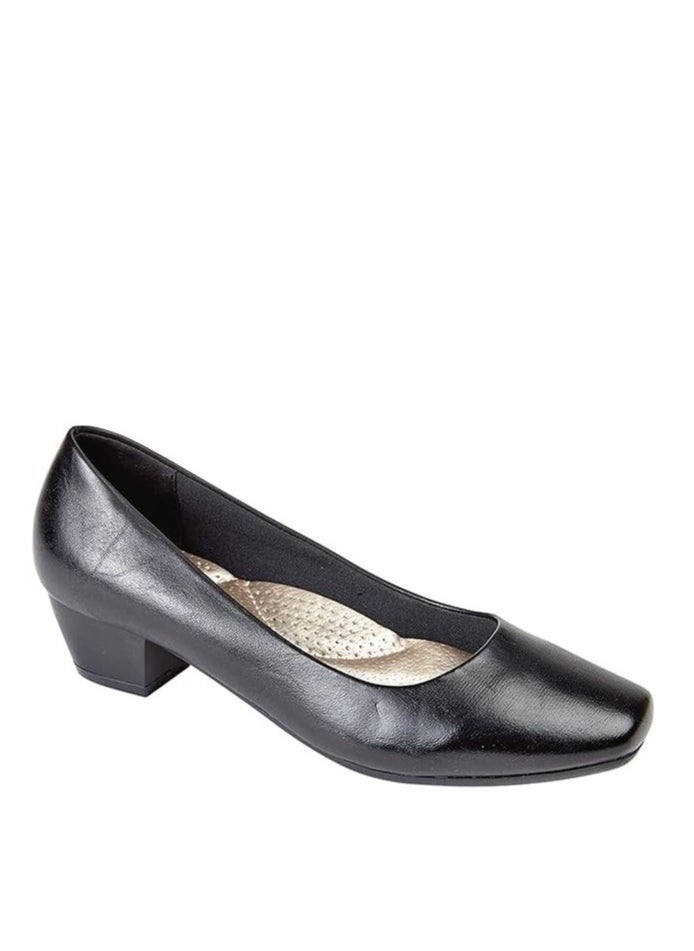 BOULEVARD Boulevard L402A Womens Low Heel Plain Court Shoes Size 6  - Image 1