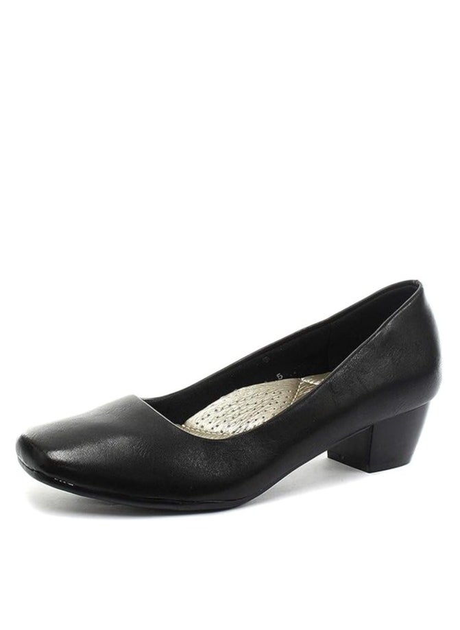 BOULEVARD Boulevard L402A Womens Low Heel Plain Court Shoes Size 6  - Image 2