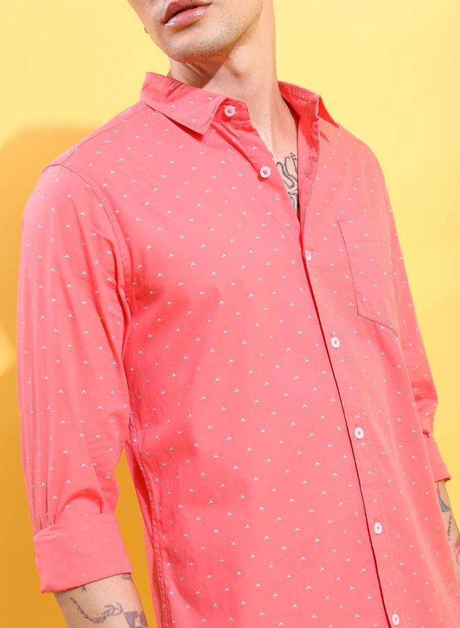 HIGHLANDER All Over Print Chest Pocket Shirt with Long Sleeves - Image 4