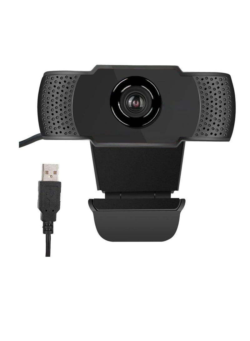 كاميرا كمبيوتر Yanmis مع محرك أقراص مجاني USB 2.0 1920 x 1080 30 هرتز مع ميكروفون مدمج، كاميرا ويب 1080 بكسل لمكالمات الفيديو، تسجيل في الوقت الحقيقي - Image 1