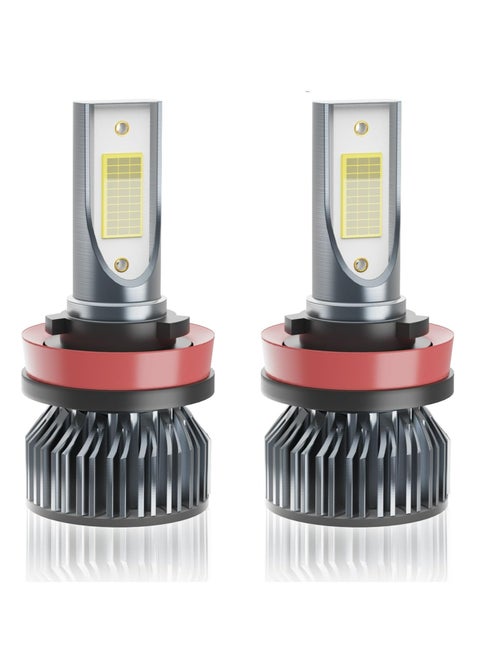 H11 Fog Bulbs, 40W 18000LM, 6500K Cool White, Canbus Ready, Plug & Play, 2PCS