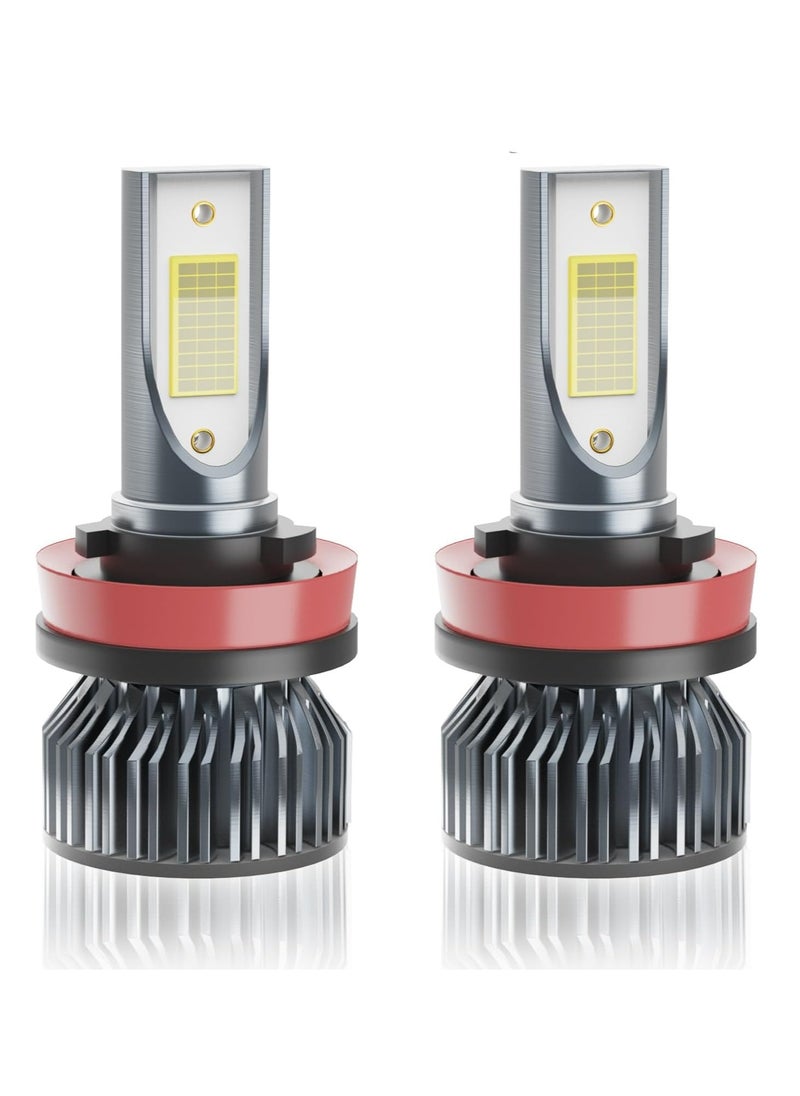 Oasisgalore - H11 Fog Bulbs, 40W 18000LM, 6500K Cool White, Canbus Ready, Plug & Play, 2PCS - Image 1