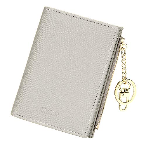 GEEAD Small Wallets for Women Bifold Slim Coin Purse Zipper ID Card Holder - Image 1
