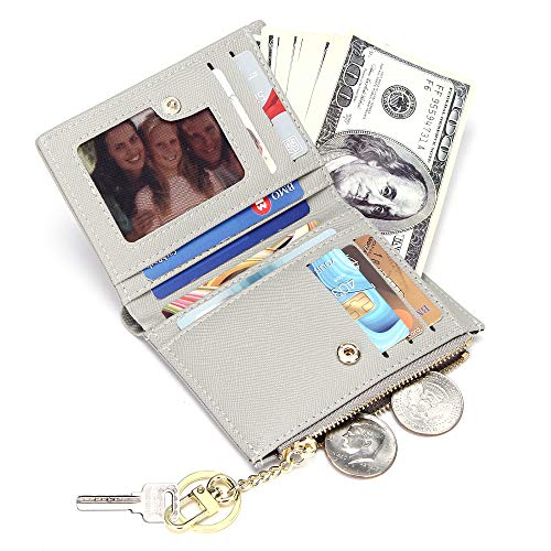 GEEAD Small Wallets for Women Bifold Slim Coin Purse Zipper ID Card Holder - Image 2