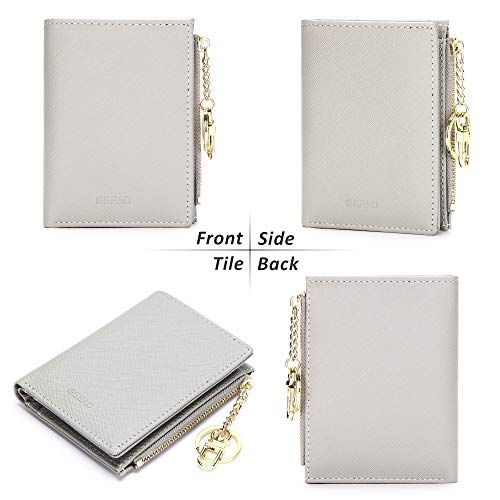 GEEAD Small Wallets for Women Bifold Slim Coin Purse Zipper ID Card Holder - Image 4