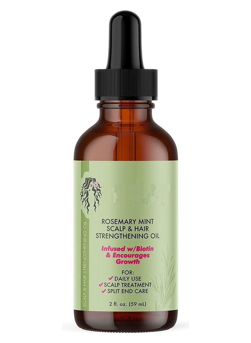 DubaiGallery - Organics Mint & Rosemary Hair Strengthening Set - Shampoo, Conditioner, Hair Mask, Hair Growth - Enriched with Biotin, Cleanses and Helps Strengthen Weak, Brittle Hair - Image 1