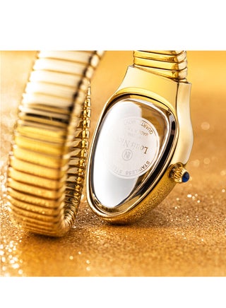 Fashion Snake Watch For Women Gold Diamond Stainelss Steel Ladies Quartz Wristwatch Luxury Exquisite Waterproof Watches - view 4