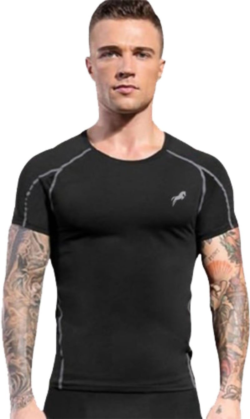 JUST RIDER Swimwear Half Sleeve T-Shirt and Shorts for Men & Women (Size-XL) Grey - Image 2