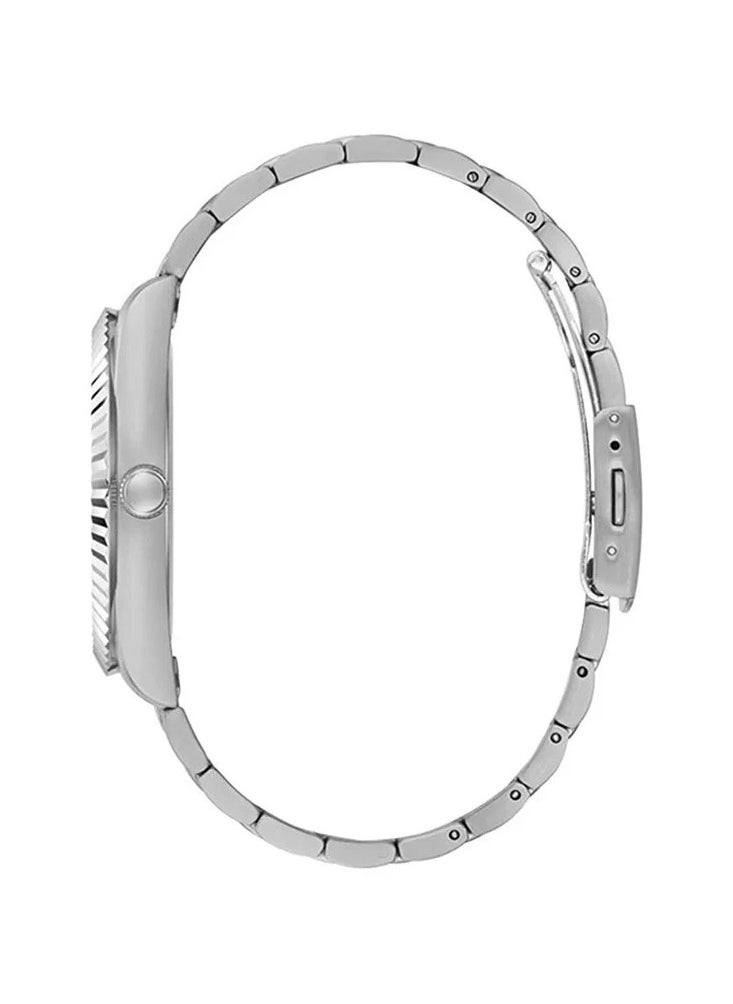 GUESS ساعة يد معدنية دائرية الشكل بعقارب للرجال GW0265G7 - 42 ملم  - Image 4