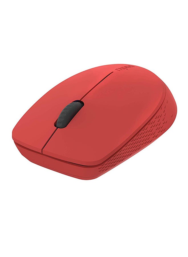 Rapoo M100 Wireless Multi-Device Silent Bluetooth Mouse(BT3.0+BT4.0+USB), Easy-Switch Up to 3 Devices For Laptop MacBook Windows PC Tablet Android Red - Image 1