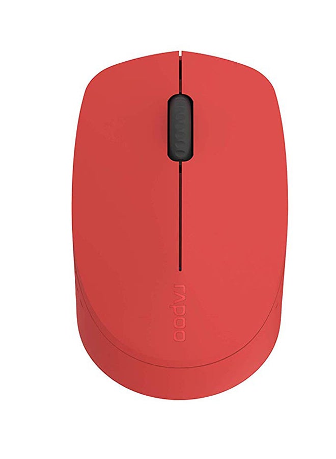 Rapoo M100 Wireless Multi-Device Silent Bluetooth Mouse(BT3.0+BT4.0+USB), Easy-Switch Up to 3 Devices For Laptop MacBook Windows PC Tablet Android Red - Image 3