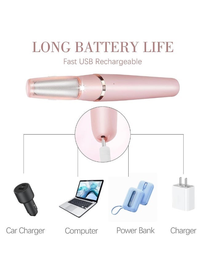 Lukadah Electric Foot File for Feet, Rechargeable Pedicure Callus Remover with 2 Replacement Roller Heads, Portable Electric Foot Callus Remover with Protective Cover, USB Charging Cable, Smooth Skin Care Tool for Heels and Dry Feet (Multi-colour) - Image 5