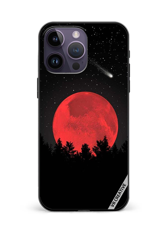 VR CREATIVE Protective Case Cover For Apple iPhone 15 Pro Max Bloody Moon Design Multicolour - Image 1