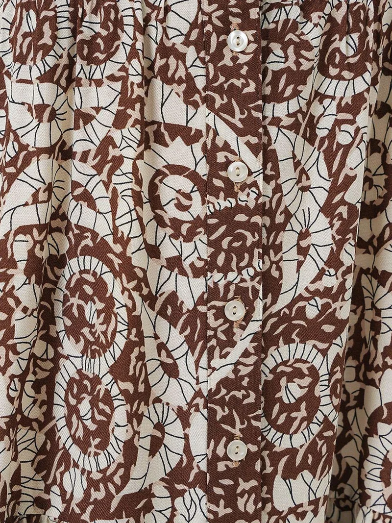 BIG DART BDART Printed V-Neck Maxi Dress