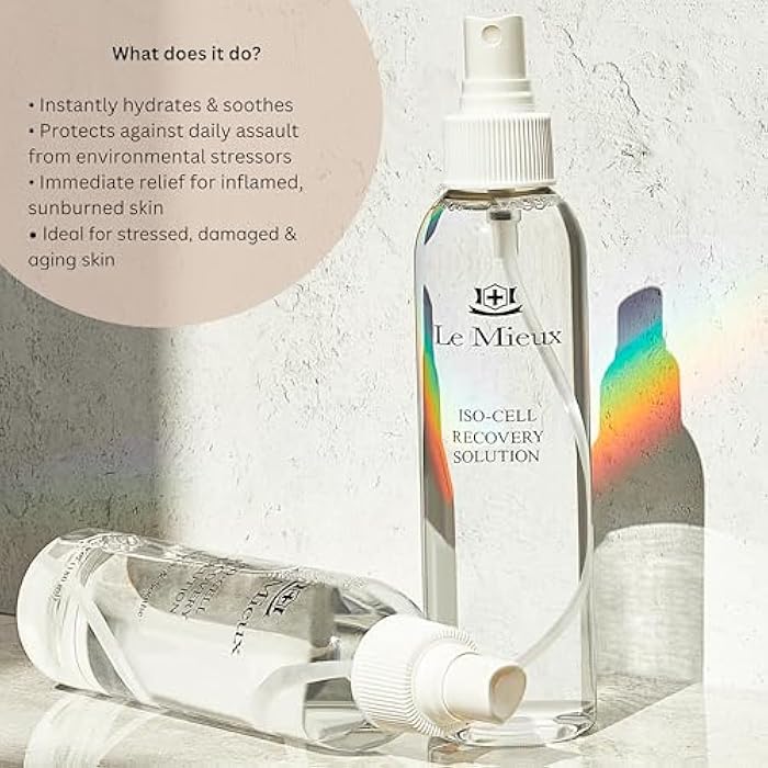 Le Mieux Iso-Cell Recovery Solution Facial Toner - Soothing Face Mist, Hydrating Amino Acid & Mineral Spray to Help Calm Post-Treatment Skin, No Parabens or Sulfates (6 oz / 180 ml) - Image 3