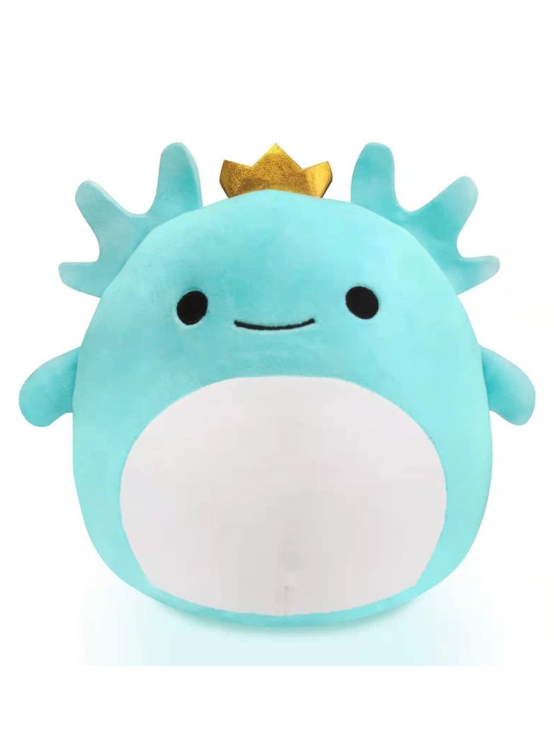 Cute Collectible 30CM Stuffed Plush Animal Pillow Gift for Kids Blue Soft and Adorable for Birthdays  - Image 1